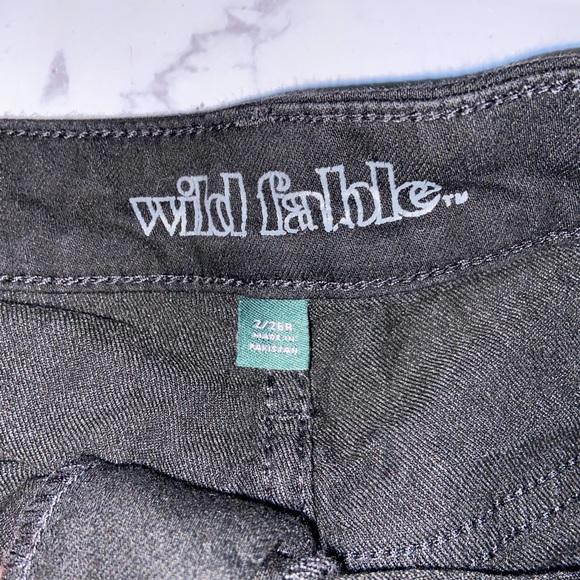 Black Denim Shorts - Picture 2 of 2